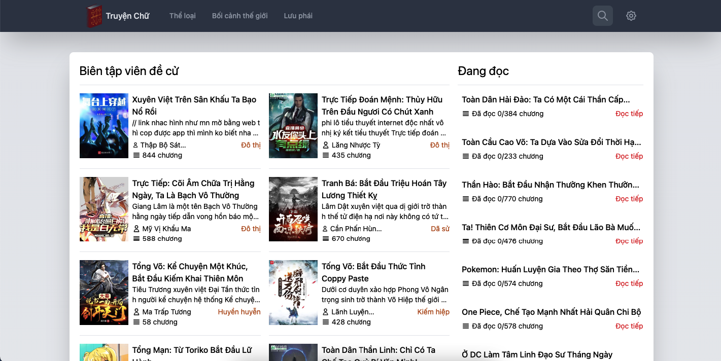 Top những trang web đọc truyện chữ online được yêu thích nhất